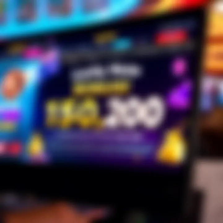 Digital casino interface showcasing bonus offer details for Australian players