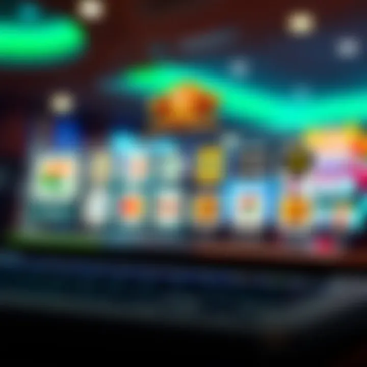 Illustration showing various payment method icons for online casino cashouts