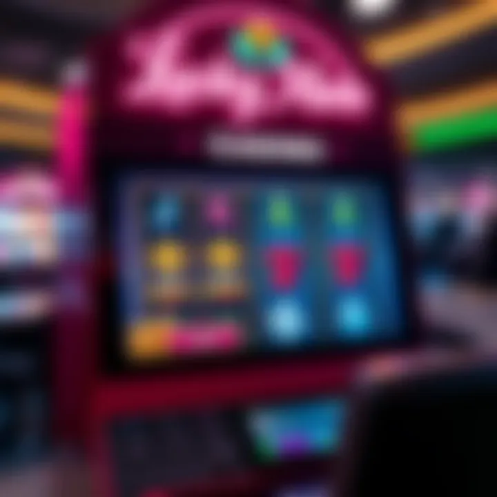 Lucky Mate Casino digital promotion featuring bonus codes on a virtual slot machine interface