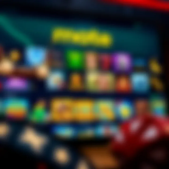 User-friendly online casino interface with a variety of colorful game icons