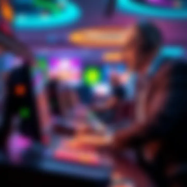 Customer service representative assisting with live chat support on a digital interface