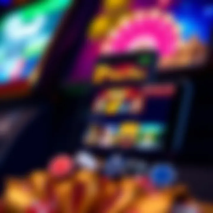 Mobile device displaying Pokie Mate Casino homepage with game selection options