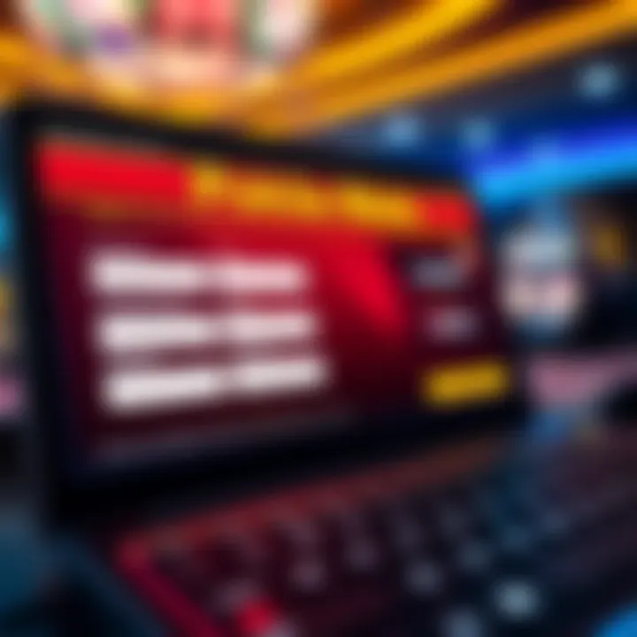 Online casino registration interface highlighting user information entry fields