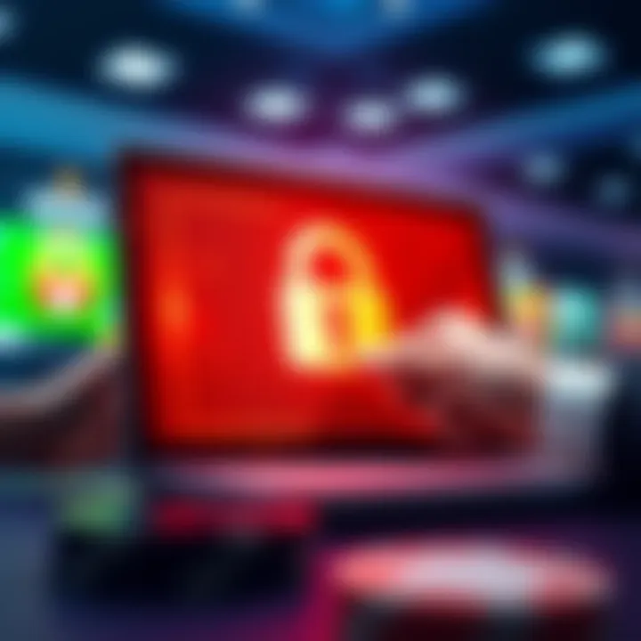 Illustration showing a secure online transaction symbolizing safe redemption of casino bonuses