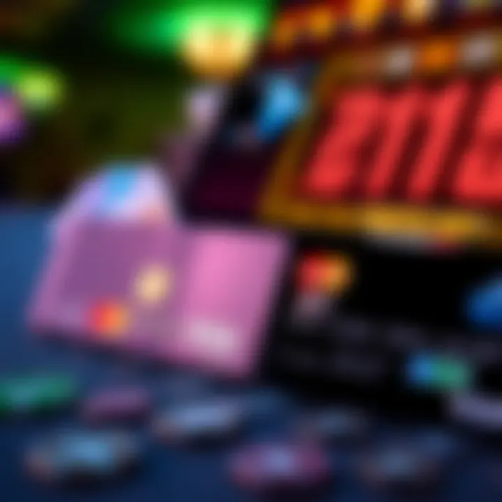 Secure online casino payment options with digital wallet and credit card icons