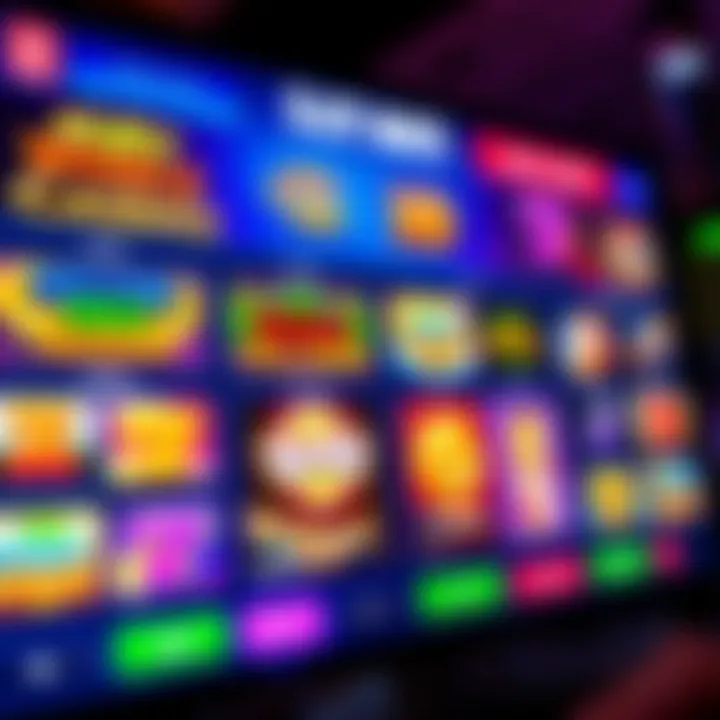 Colorful online pokies interface showcasing various slot game options available at Slot Mate Free Casino