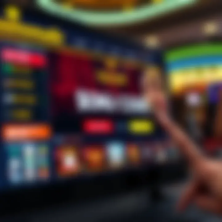 Online casino interface showing bonus code entry and promotional offers