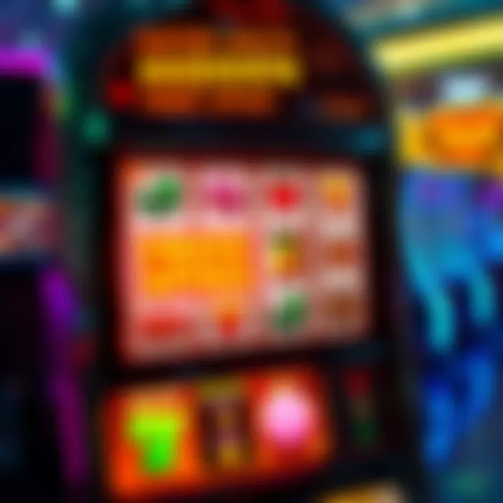 Visual depiction of a digital slot machine with vibrant symbols and highlighted bonus feature indicating a free spins offer