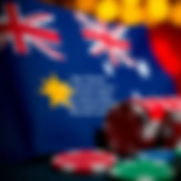 Graphic showing Australian flag with casino chips and checkmark for bonus terms clarity
