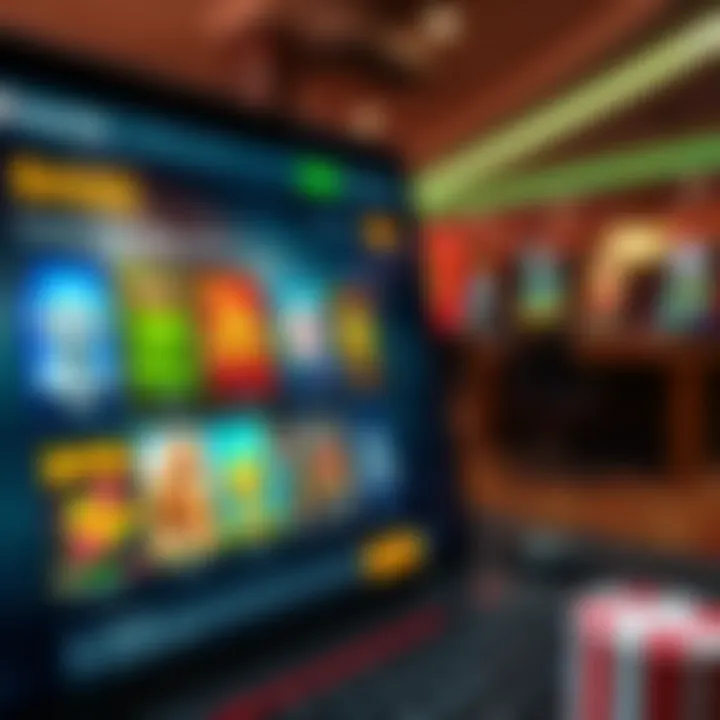 User-friendly online casino interface showcasing game selection and navigation