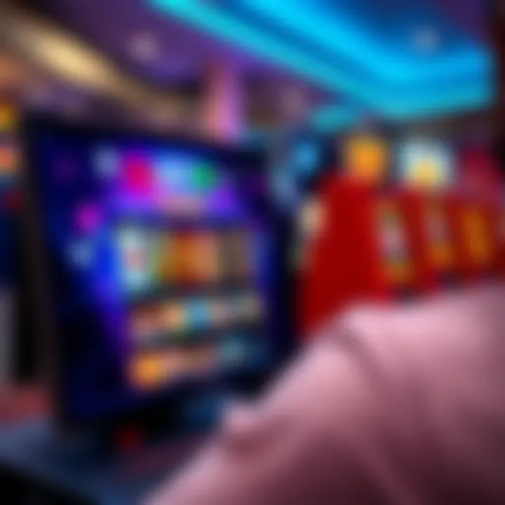 Vibrant online casino interface showcasing a variety of slot games and user-friendly navigation