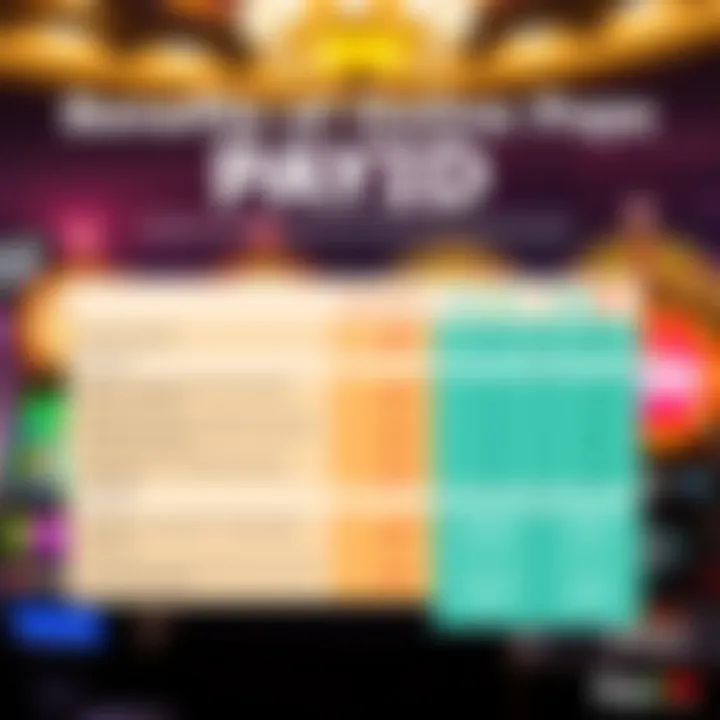 Comparison chart showing benefits of PayID versus traditional payment methods for online gaming