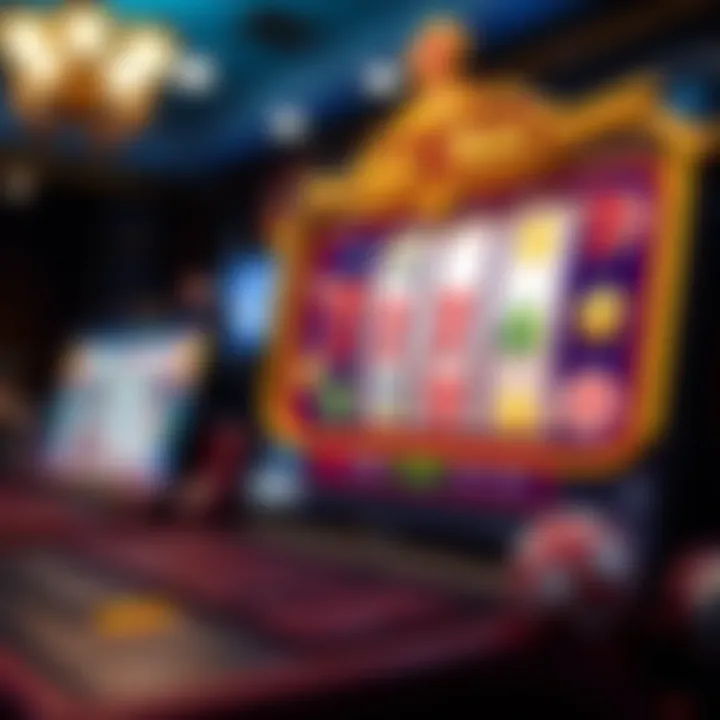 Digital representation of safe online casino browsing with promo codes and security icons