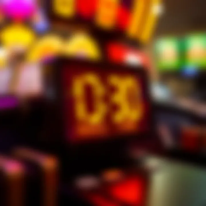 Digital clock displaying countdown timer for maintenance completion