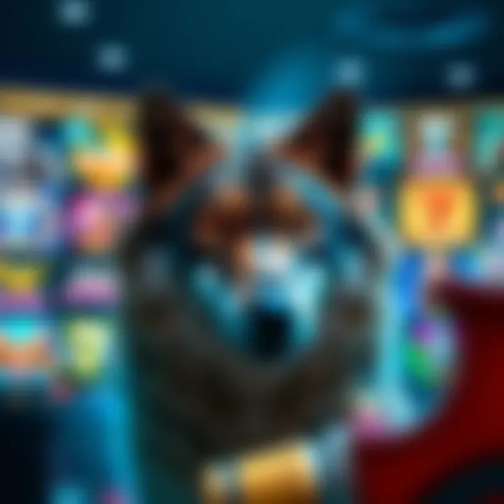 Exciting Wolf Treasure Casino Mate interface showcasing diverse slot games and vibrant graphics