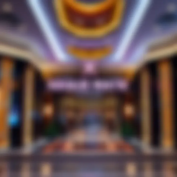 Entrance of Xeque Mate Casino in Lisbon with vibrant lights and welcoming ambiance