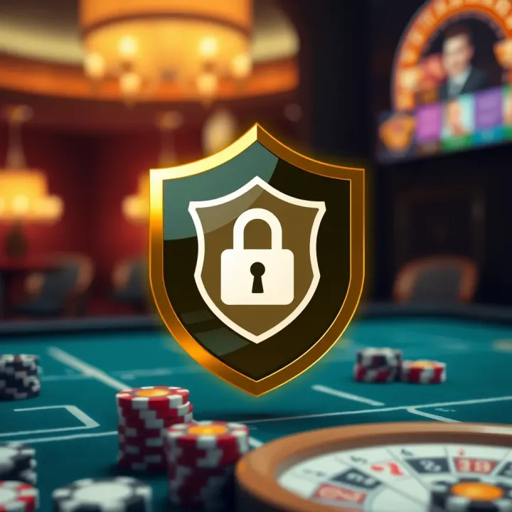 Illustration of security shield protecting user information and login details