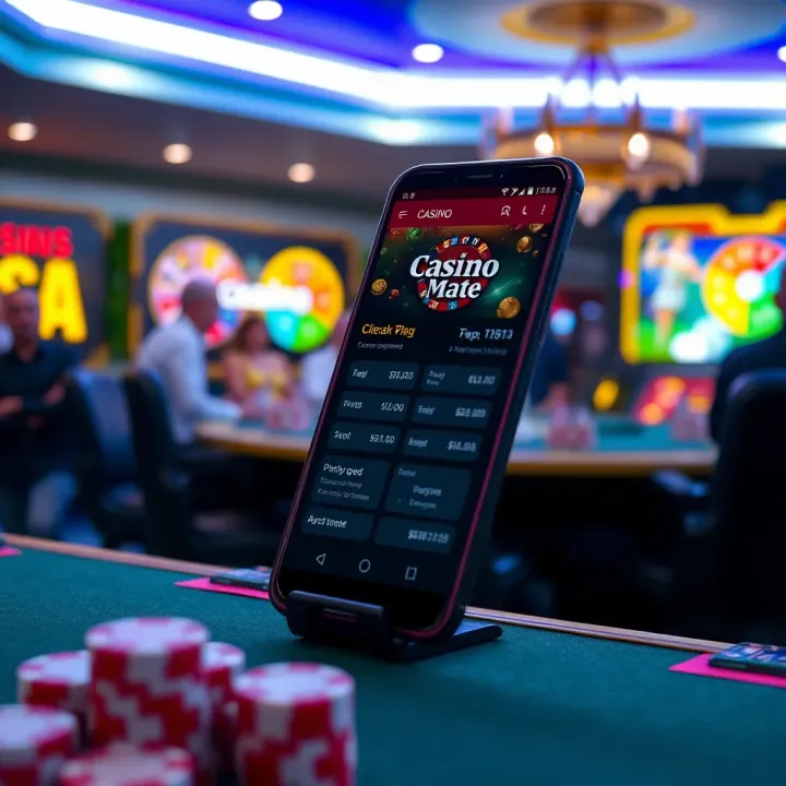 Secure payment options and customer support features within Casino Mate Android app designed for safe transactions and assistance