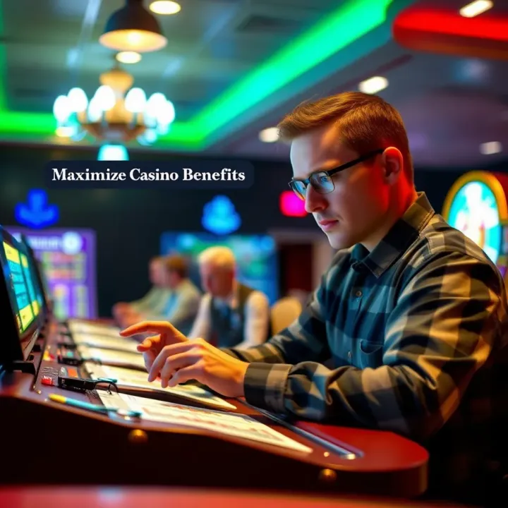 Graphic showing a player navigating terms and conditions to maximize casino bonus benefits