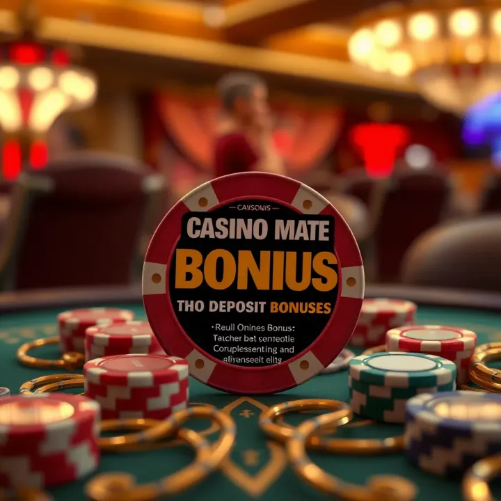 Illustration of a casino chip and bonus voucher representing promotional offer benefits