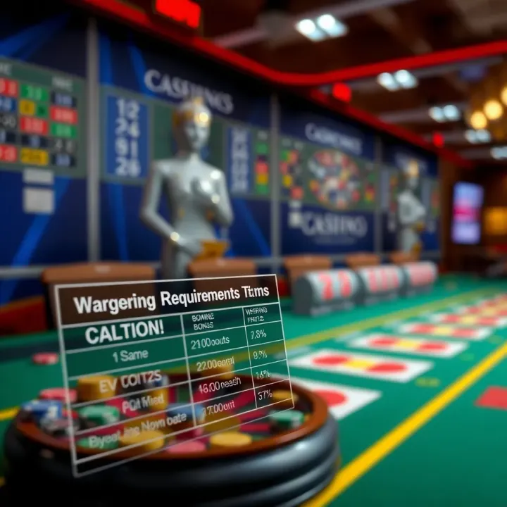 Visual Explanation of Wagering Requirements and Bonus Terms at Casino Mate Graphical representation of wagering requirements and bonus terms for online casino