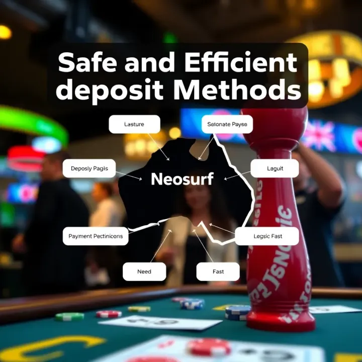 Diagram highlighting secure and fast deposit alternatives for Australian players at Casino Mate