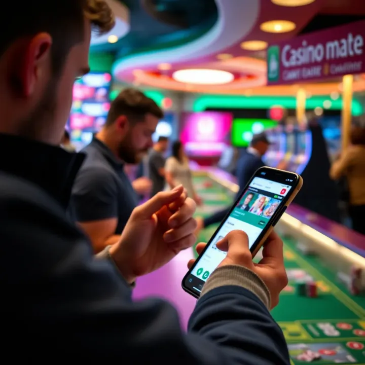 Illustration of a player checking platform status on a mobile device amid gameplay disruption