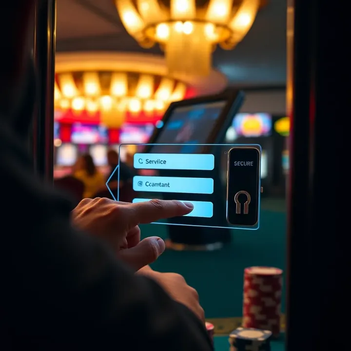 User entering credentials to access Casino Mate platform securely