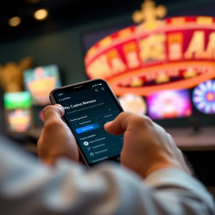 User navigating Casino Mate mobile bonuses and payment options on a touchscreen device