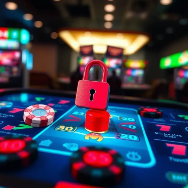 Secure mobile gaming interface showing encrypted connection symbol and smooth gameplay