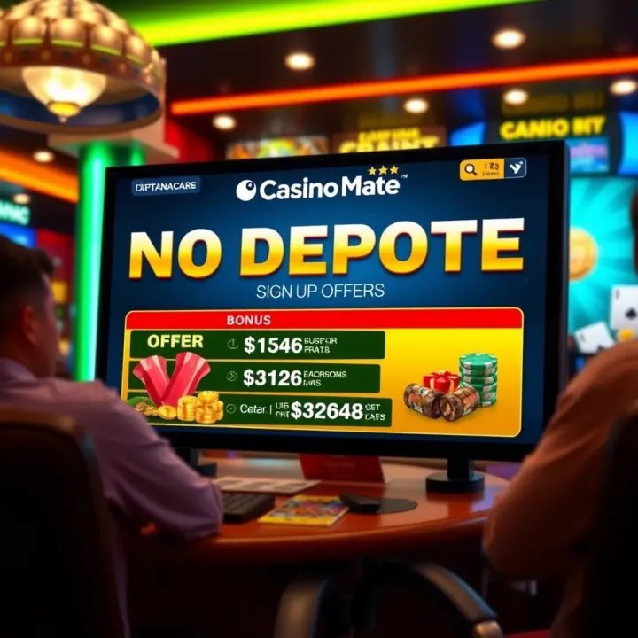 Illustration showing a digital casino interface with bonus offer details highlighted