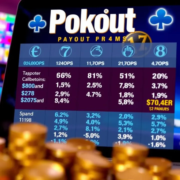 Graphic illustrating payout percentages and strategies for maximizing returns on pokies