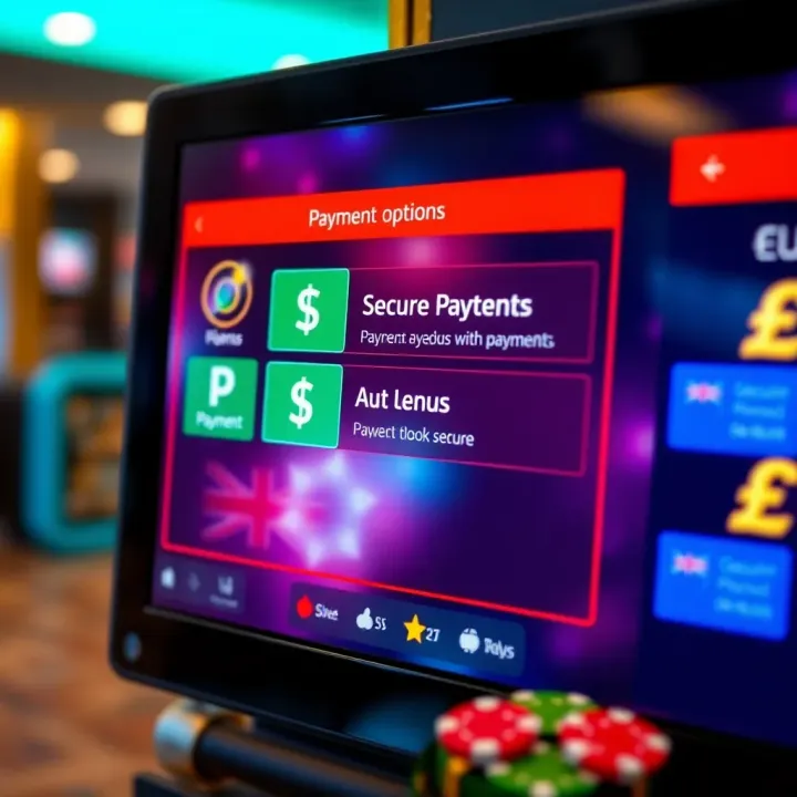 Secure payment options shown on a digital screen with Australian dollar symbols