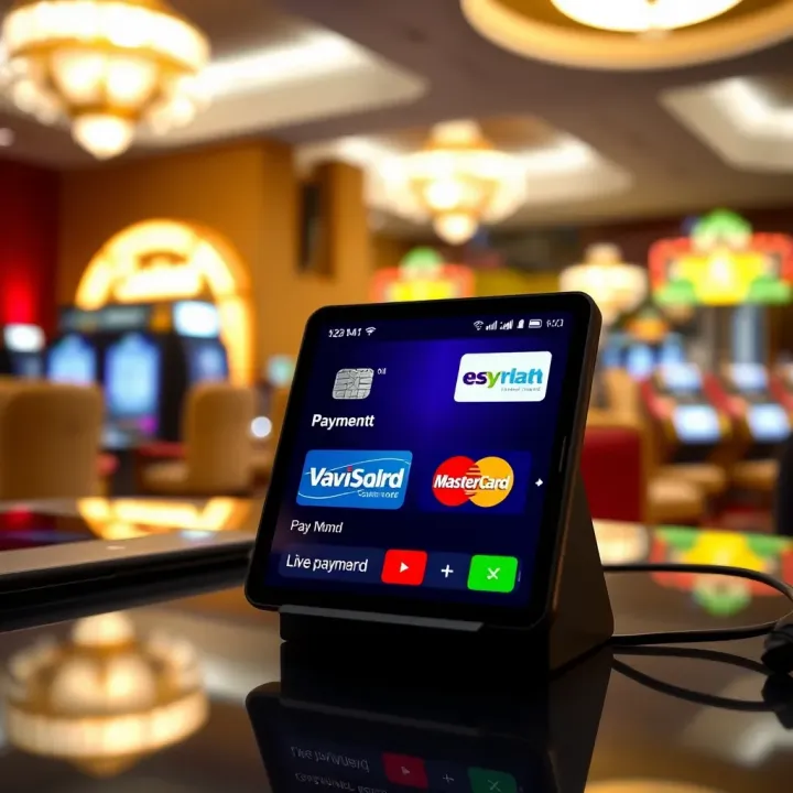 Secure Payment Options at Casino Mate for Australian Players Secure online payment methods displayed on digital device