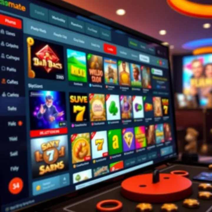 Online casino interface showing popular game selections and user-friendly navigation