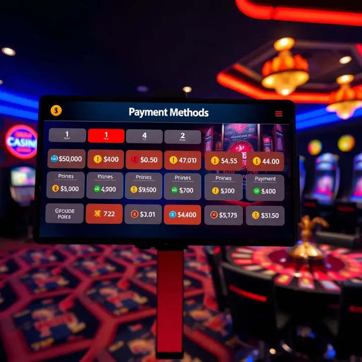 Safe and Convenient Payment Methods at Joka Room Casino Mate Secure payment options displayed on a digital platform for Joka Room Casino Mate users