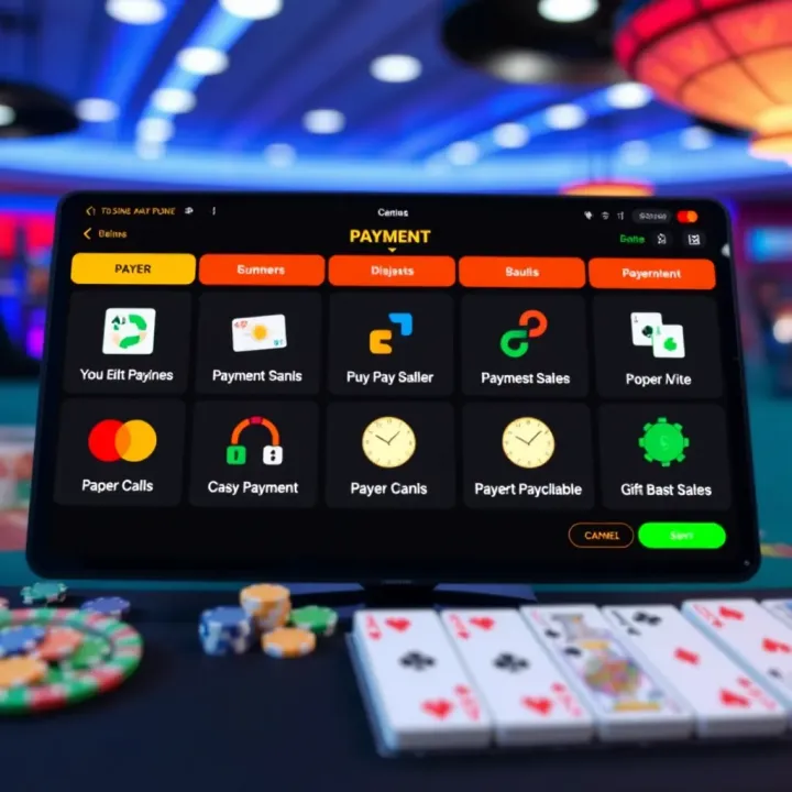 Display of secure payment options available on Casino Mate desktop platform