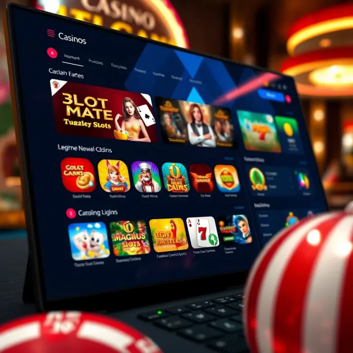 User-friendly casino platform dashboard showcasing various game categories and security features