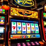 Bright digital slot machine screen showing winning paylines and bonus symbols
