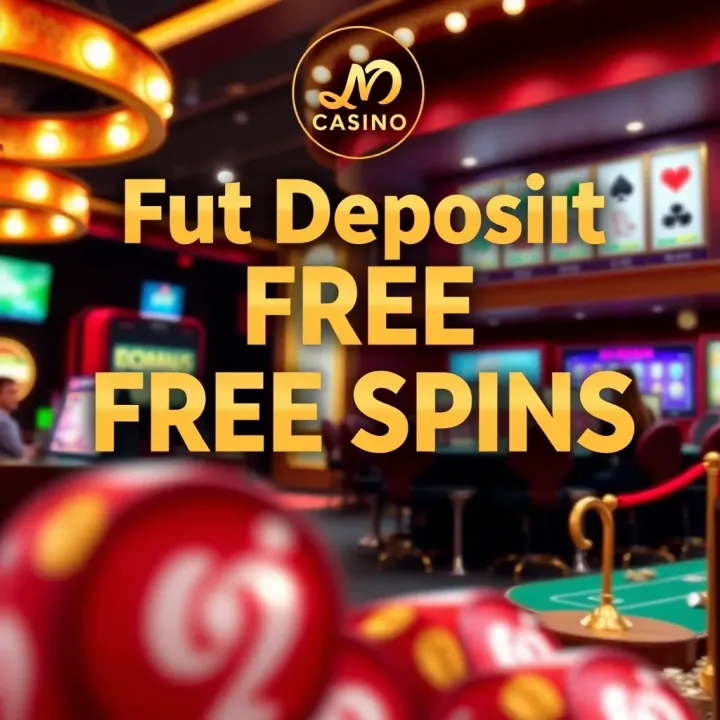 Casino promotional banner highlighting no deposit free spins offer
