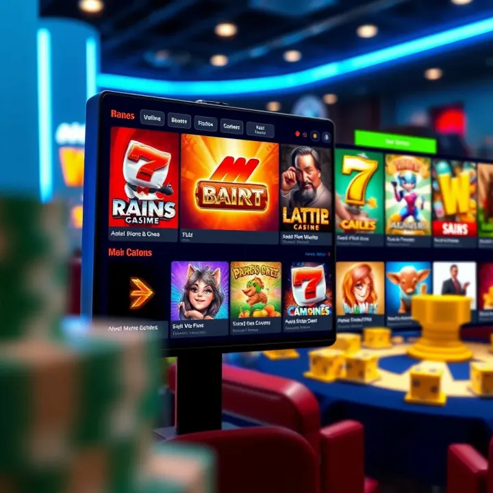 Interface of Mate Online Casino featuring diverse game options on display