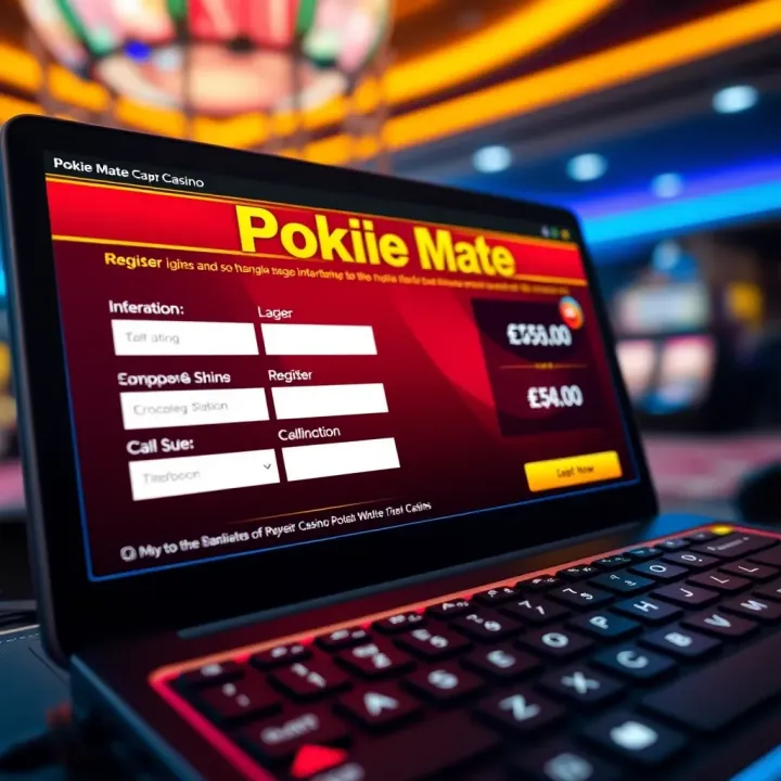 Online casino registration interface highlighting user information entry fields