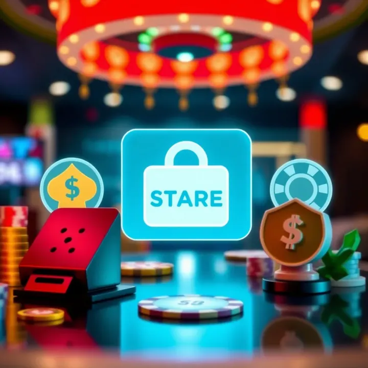Digital wallet and secure payment icons representing safe transactions on mobile casino platforms