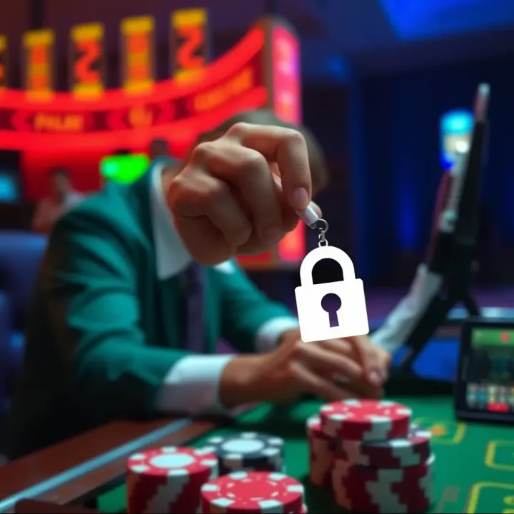 Visual representation of account security and troubleshooting tips for Oi Mate Casino users