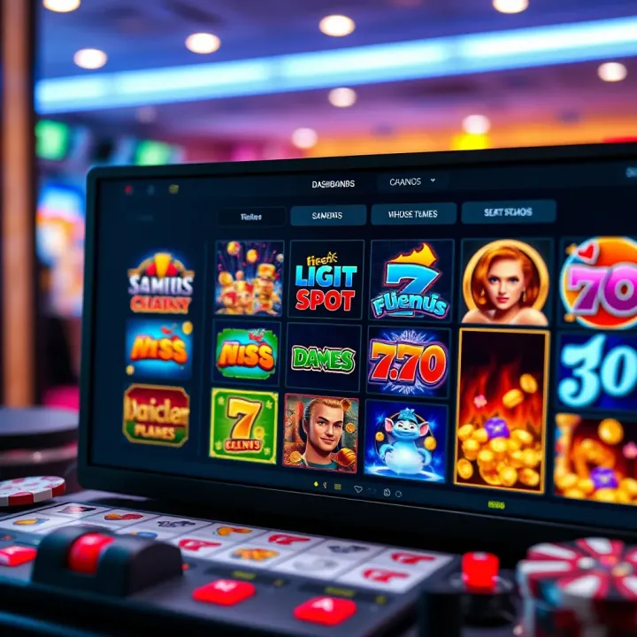 User-friendly online casino dashboard displaying a variety of slot games for free play