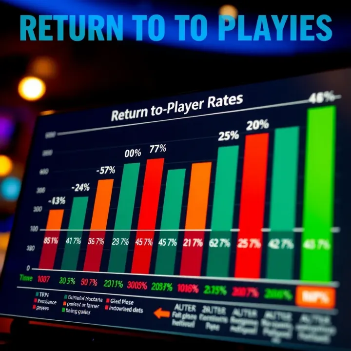Chart illustrating the concept of Return to Player rates in casino games with percentage bars