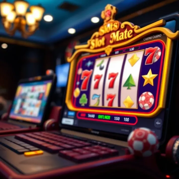 Digital representation of safe online casino browsing with promo codes and security icons