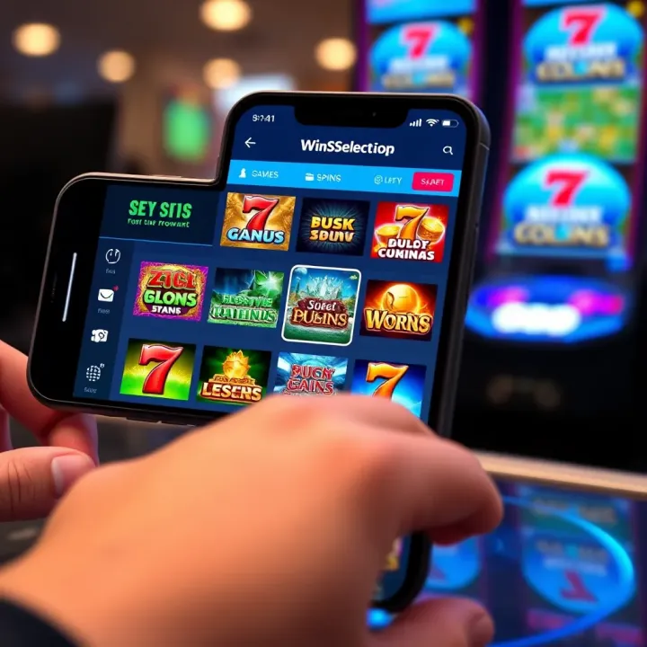 User interface displaying a variety of pokies game options on a mobile device screen